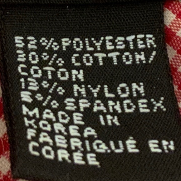 ❤️DONNA KARAN ❤️ RED CHECKERED Sleeveless Blouse - Picture 3 of 3